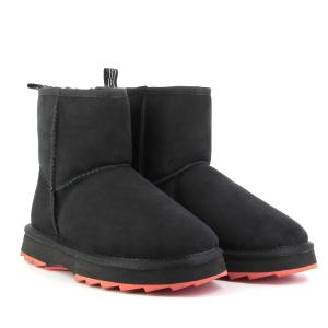 Угги женские EMU,
 W12434_black/crimson - Покровский / Обувной Дом