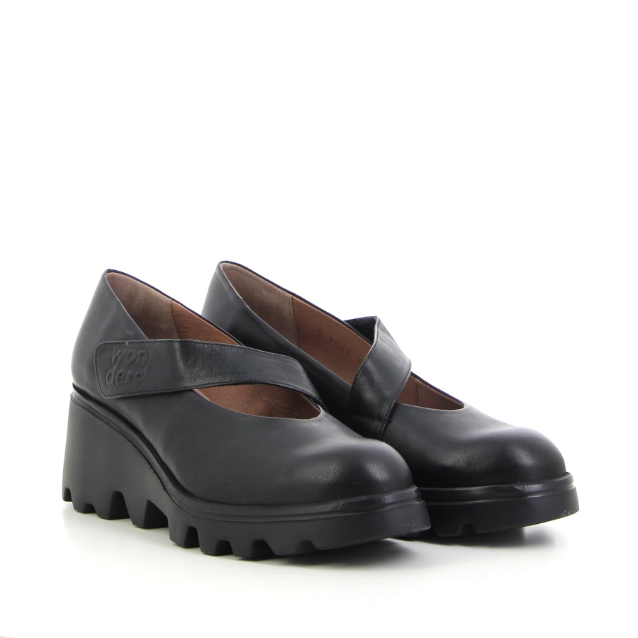 Туфли Mary Jane женские WONDERS,
 G7023BULUTNEGRO - Покровский / Обувной Дом 18090524